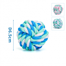 Цветна топка въже плетена D-6.5 см 3 цв Nobleza