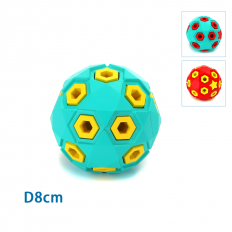 Играчка топка със звезди гумена 8см 3 цвята Nobleza